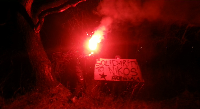 “Uma modesta expressão de solidariedade a Nikos Romanos, a partir de Tampere, Finlândia”